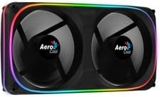 Image of Aerocool ASTRO24 Dual Fan PC 12cm ARGB LED Antivibration Support Black
