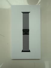 Image of Apple Watch Ultra 49mm Titanium Milanese Loop Band Black - Medium / Brand New