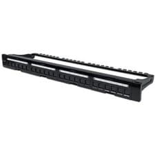 Image of Intellinet Patch Panel Blank 1U 24-Port Black 1U High 19" Wide Rack-Mountable