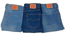 Image of Men's Levis 511 Denim Jeans Slim Fit Stonewashed All Sizes On Sale