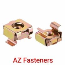 Image of M5 Cage Nuts 0.7mm -1.6mm Panel Zinc Yellow Plated (Pack Of 25)
