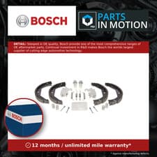 Image of Handbrake Shoes Set fits BMW 330D 3.0D 99 to 21 Parking Genuine Bosch Guaranteed