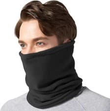 Image of Thermal Snood Neck Warmer Scarf Men Winter Thick Fleece Windproof Balaclava Mask