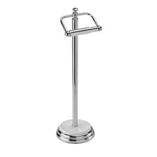 Image of Showerdrape Opera White/Chrome Freestanding Toilet Roll Holder