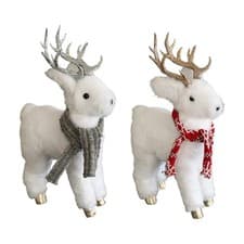 Image of Stuffed Reindeer Plush Toy Christmas Figure Decoration Collectible Decorative
