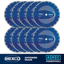 Image of Mexco GPX10-8 300 x 20mm 8mm 12" General Purpose Concrete Diamond Blade X 10