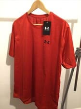 Image of UNDER ARMOUR MENS RED T SHIRT NEW SEASON £19 Small