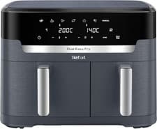 Image of Tefal EY942HG0 Easy Fry Dual XXL Air Fryer Double Chamber Hot Air Fryer 11L Coal