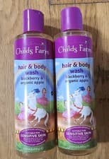 Image of 2x Childs Farm Blackberry and Organic Apple Hair & Body Wash 250ml In Each Tube