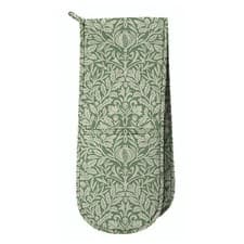 Image of William Morris Acorn Green Double Oven Glove