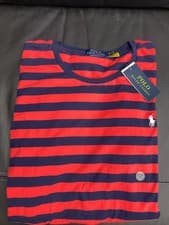 Image of POLO RALPH LAUREN MENS SLIM FIT  T SHIRT SIZE XXL RED NEW WITH TAGS RRP £65