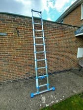 Image of Zarges Compactstep Telescopic Ladder & Stabiliser Bar 3.2m 40410