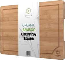 Image of Thick Bamboo Chopping Board - Extra Large - Premium Bamboo. Olivers Kitchen
