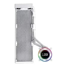 Image of Lian Li Hydroshift II LCD-C 360N 360mm AIO Liquid CPU Cooler, White, Fanless, 2.