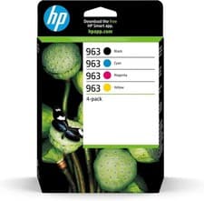 Image of HP Original Ink Cartridge 963 Black/Cyan/Magenta/Yellow, Multipack 6ZC70AE