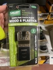 Image of 3 x SMART 32mm Wood/Plastics Clean Precise Cut Multitool Blade Set, H32FT3