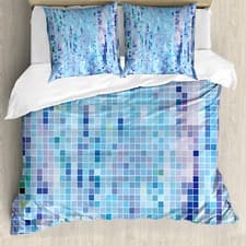 Image of Mosaic Duvet Cover Abstract Little Squares Art
