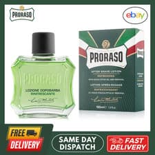 Image of PRORASO GREEN Aftershave LOTION | Eucalyptus and Menthol | 100ml bottle