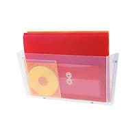 Image of Deflecto Non-Breakable Wall File Pocket A4 Clear