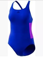 Image of adidas Infinitex 1 piece Swimming Costume Blue BNWT free UK Delivery BP9529