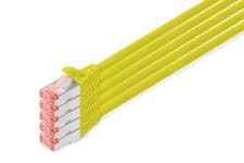Image of Digitus LAN Cable Cat 6-10m - 5 Pieces - RJ45 Network Cable - S/FTP Shielded - C