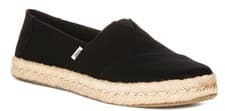 Image of Toms Alpargata Rope 2.0 Espadrille Canvas Womens Shoes In Black UK 4 - 8