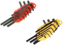 Image of Stanley Tools Hexagon Hex Allen Key Set of 8 Pieces Metric or Imperial