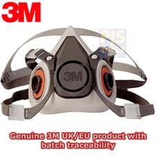 Image of 3m 6000 series reusable half mask respirator 6100 small 6200 medium 6300 large