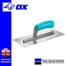 Image of OX Notched Tiling Trowel Stainless Steel