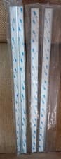 Image of NEW 3 Splashwall Splashback Trim Matt Silver 4mm x 60cm End Cap Internal Corner