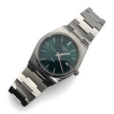Image of Tissot PRX 40mm Green Dial T137.410.11.091.00 Quartz Steel Men's Watch NEW