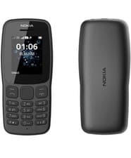 Image of Brand New Nokia 106 Unlocked Dual SIM - 2018 Big Buttons with LED Torch Black✔️
