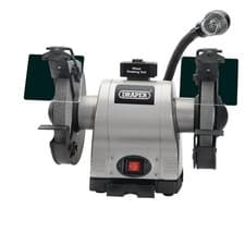 Image of Draper Heavy Duty Bench Grinder with Worklight 200mm 550W 230V 05097