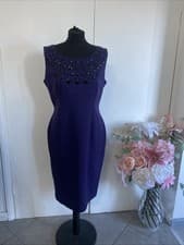 Image of Oasis Stunning Ladies Dress Size 16 Purple BNWT RRP £65.00