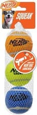 Image of Nerf Dog Squeak Tennis Balls 2.5in - (3 Pack)