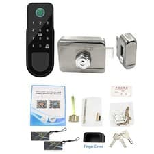 Image of Bluetooth Tuya App Fingerprint Smart Door Lock Gate Password RFID Card Rim Bolt