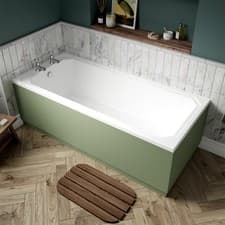 Image of Nuie Ascott Single Ended Rectangular Bath 1700mm x 750mm - Acrylic