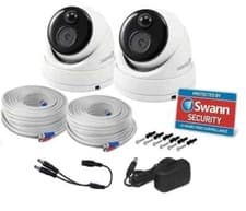 Image of Swann CCTV Dome Camera PIR PRO-1080MSD Heat Thermal Sensing 1080p Super HD x2