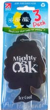 Image of 3 Pack Mighty Oak Car Air Freshener Fragrance Scent - New Car Vanilla Ice Cool