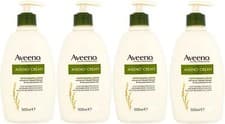 Image of Aveeno Cream 500ml Daily Moisturiser Pack Of 4 NEW PACKAGING