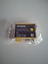 Image of Genuine Epson Cheetah T0714 Yellow Ink Cartridge