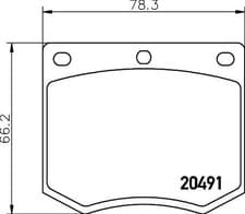 Image of Mintex Front Brake Pad Set Fits Ford Hyundai Capri Consul Cortina Escort + more