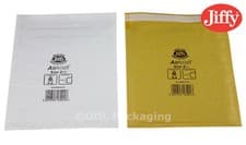 Image of Gold & White Genuine Jiffy Airkraft Bubble Padded Envelopes Mailers Bags