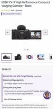 Image of Sony ZV-1F 20.1MP Compact Vlogging Camera - Black
