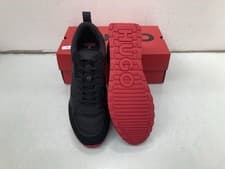 Image of HUGO BOSS ICELIN RUNN PUNY TRAINERS IN BLACK - UK SIZE: 11 -