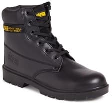 Image of Apache S3 black leather steel toe/midsole safety work boot #AP300