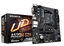 Image of Gigabyte A520M S2H Motherboard Supports AMD Ryzen 5000 Series AM4 CPUs 4+3
