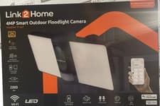 Image of Outdoor Smart Floodlight Camera 2K 4MP Black CCTV / SECURITY CAMERA