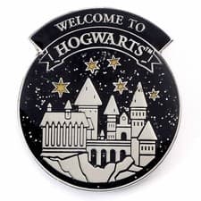Image of Official Licenced Harry Potter Welcome to Hogwarts Pin Badge by The Carat Shop