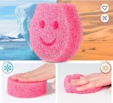 Image of 10 large sponge scourers professional heavyduty catering washing up scouring pad